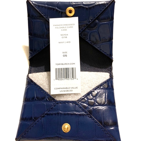 NWT Tory Burch parker embossed foldable card case - Picture 6 of 7